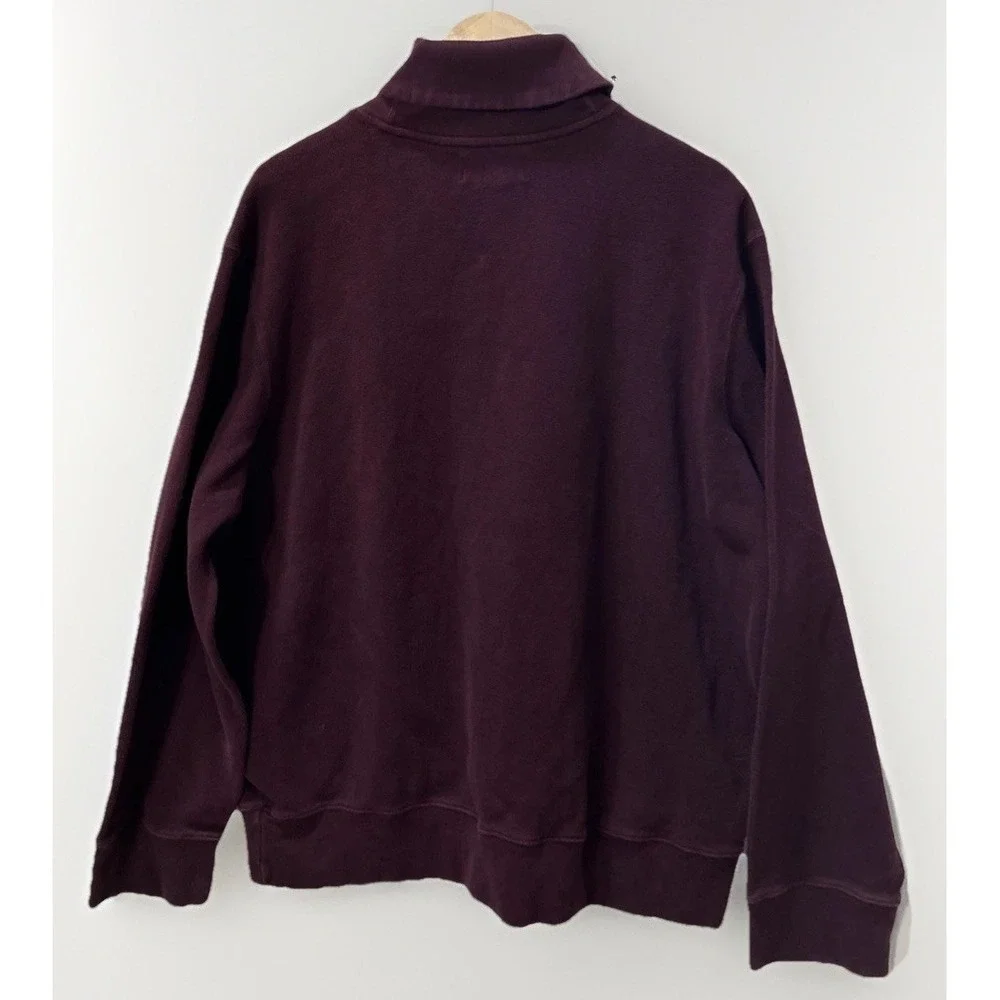 Vintage Ralph Lauren Mens Shawl Neck‎ Jumper Sweater Burgundy Size XXL / 2XL